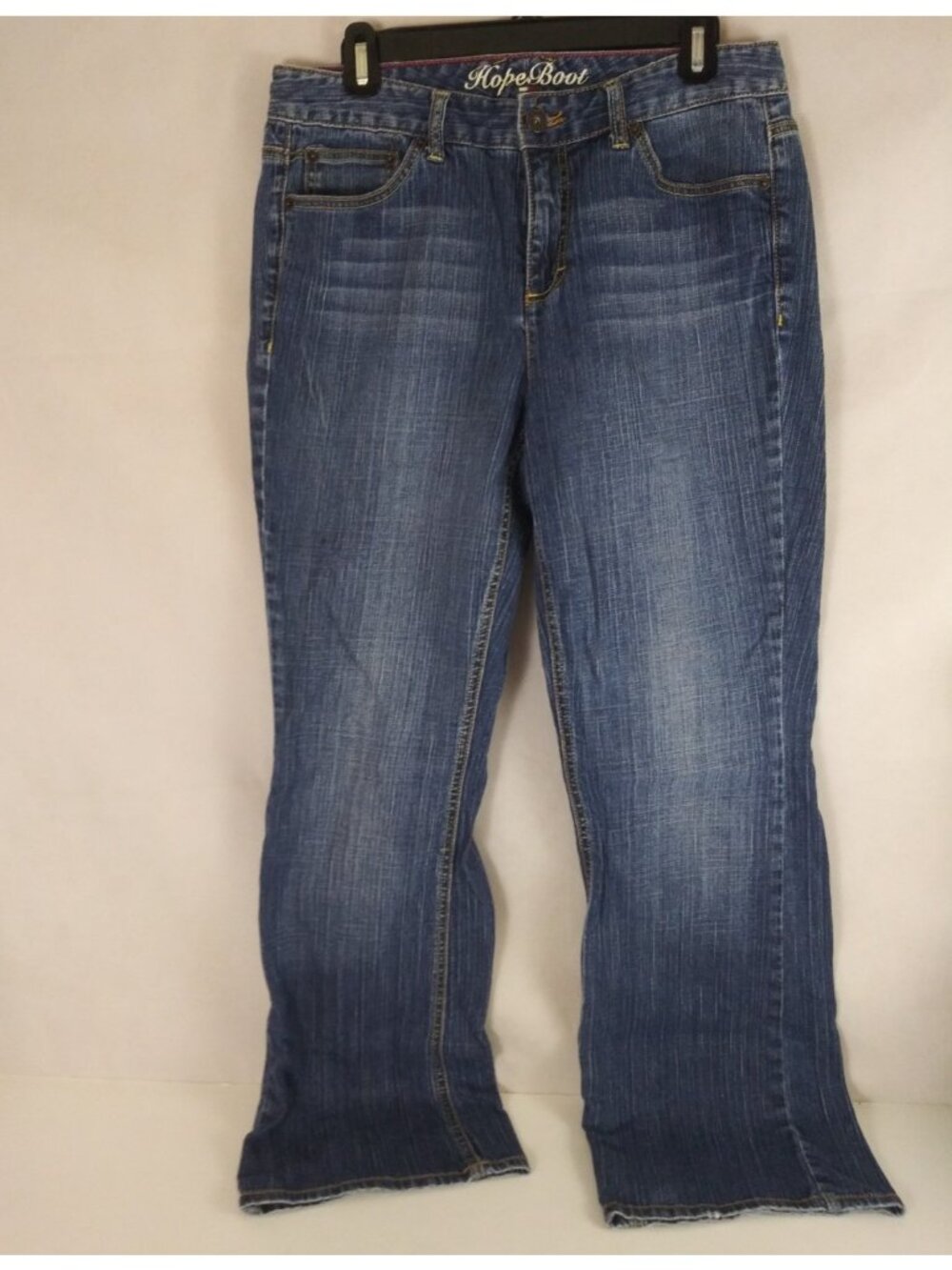 Tommy Hilfiger Hope Boot Distressed Whiskered Women's Wide Leg Jeans Size 30x30